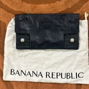 Banana Republic leather clutch
